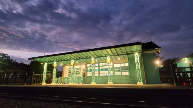 竹崎車站靜謐懷舊，呈現古蹟歷史的復古風情