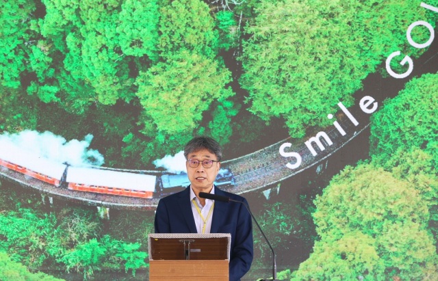 아리산 임업철도 전 노선 개통 감사 행사, 라이 총통 