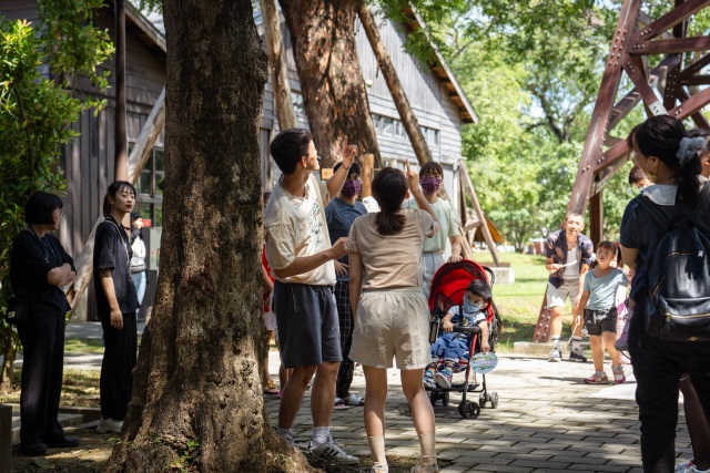《木頭魔法Hinoki》環境互動劇，引導親子穿梭嘉義製材所各建築物間