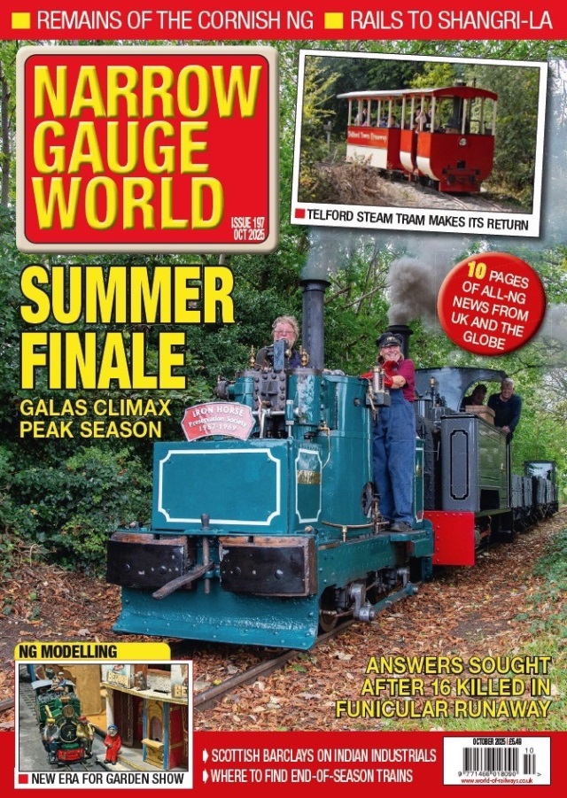 英國鐵道專刊《Narrow Gauge World》專文報導「森里號」，百年林鐵展現新風貌